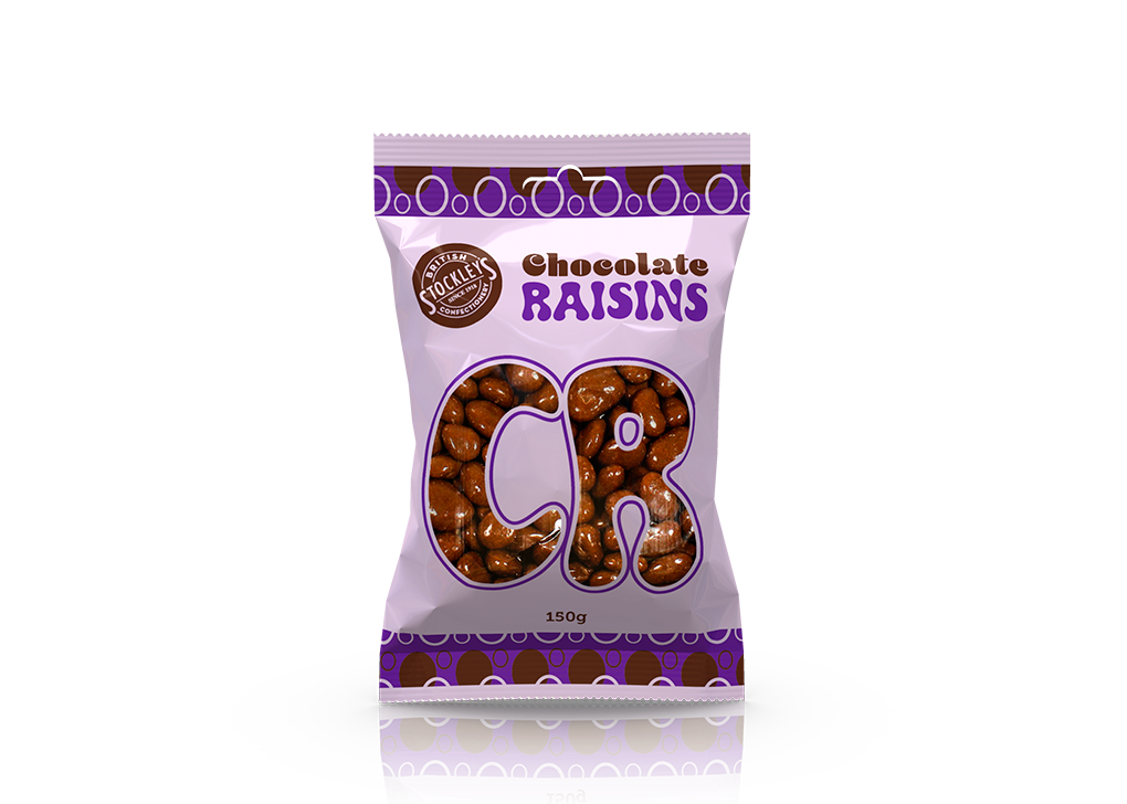 Stockley's Chocolate Raisins designed by Proper Creative Ltd
